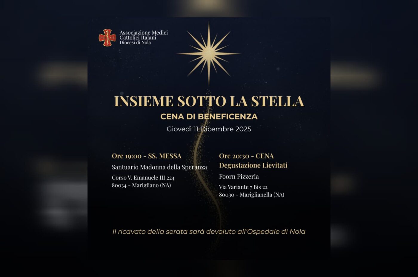 Insieme sotto la stella: un Natale di fraternità e solidarietà per l’AMCI Nola